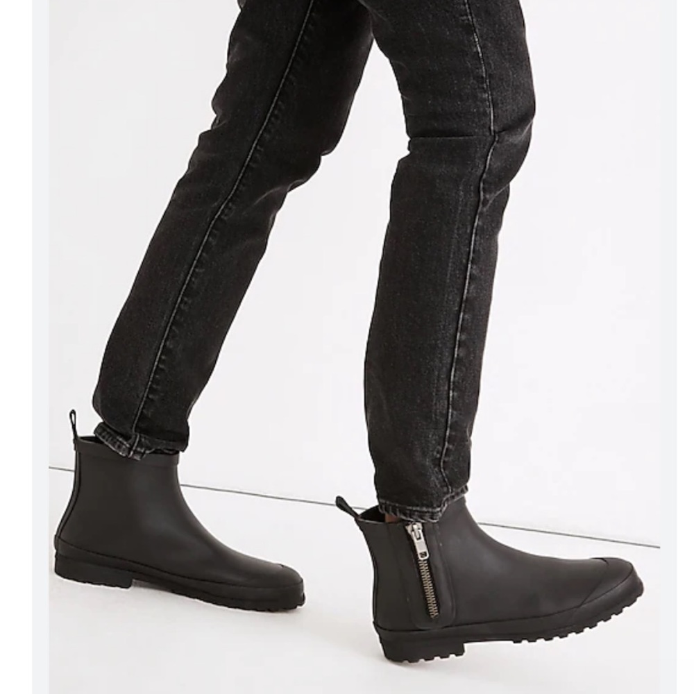 MADEWELL Rubber black chelsea Rain Boots women’s size 7 new